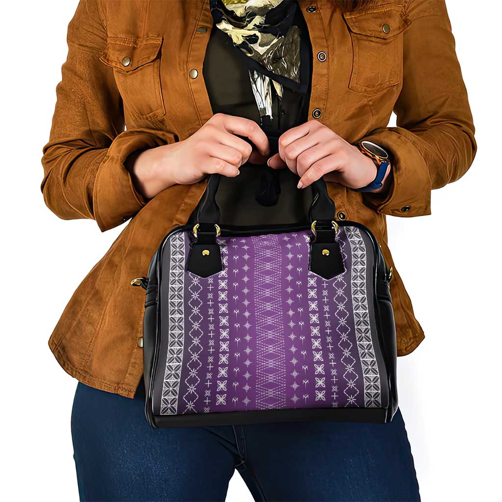 Purple Samoa Malu Tattoo Inspired Shoulder Handbag LT05 - Polynesian Pride
