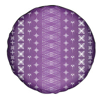 Purple Samoa Malu Tattoo Inspired Spare Tire Cover - Polynesian Pride