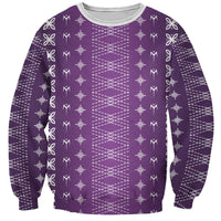 Purple Samoa Malu Tattoo Inspired Sweatshirt LT05 Unisex Purple - Polynesian Pride