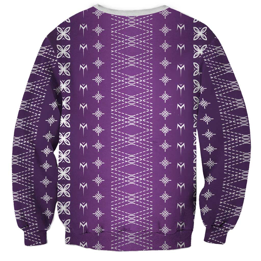 Purple Samoa Malu Tattoo Inspired Sweatshirt LT05 - Polynesian Pride