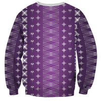 Purple Samoa Malu Tattoo Inspired Sweatshirt LT05 - Polynesian Pride
