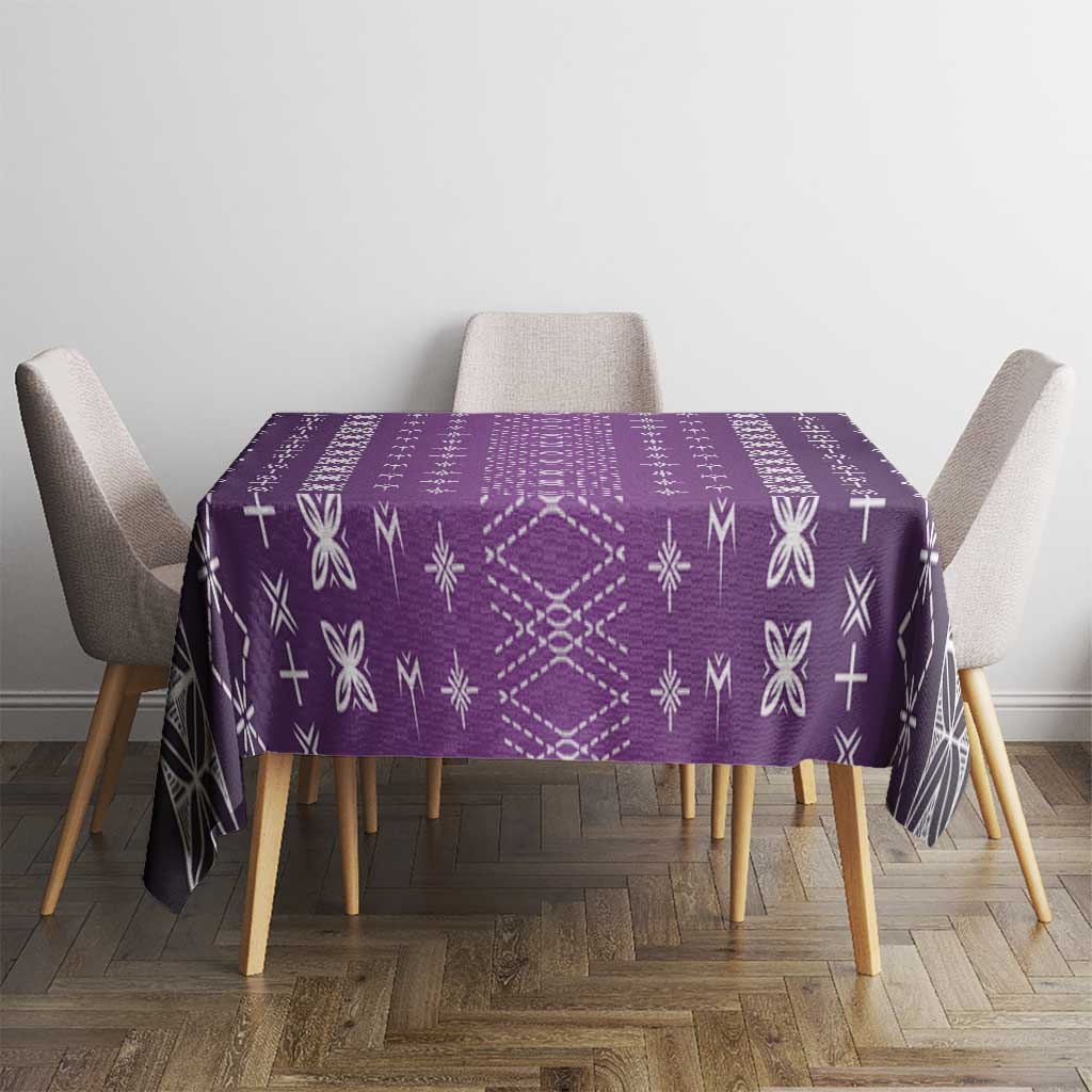 Purple Samoa Malu Tattoo Inspired Tablecloth LT05 - Polynesian Pride