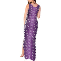 Purple Samoa Malu Tattoo Inspired Tank Maxi Dress - Polynesian Pride