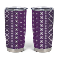 Purple Samoa Malu Tattoo Inspired Tumbler Cup - Polynesian Pride