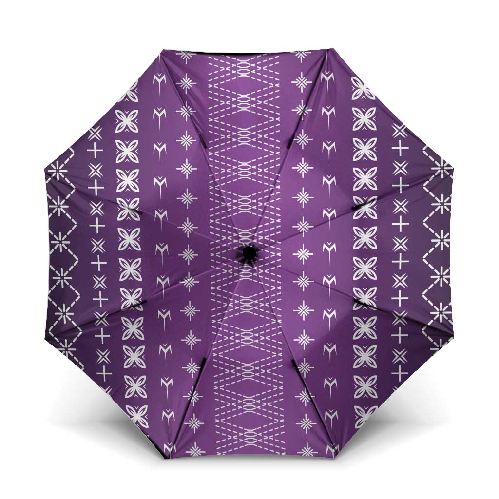 Purple Samoa Malu Tattoo Inspired Umbrella LT05 One Size Folded 11.42 inch Opened Diameter 37.4 inch Purple - Polynesian Pride