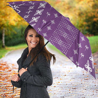 Purple Samoa Malu Tattoo Inspired Umbrella LT05 - Polynesian Pride