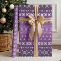 Purple Samoa Malu Tattoo Inspired Wrapping Paper LT05 - Polynesian Pride