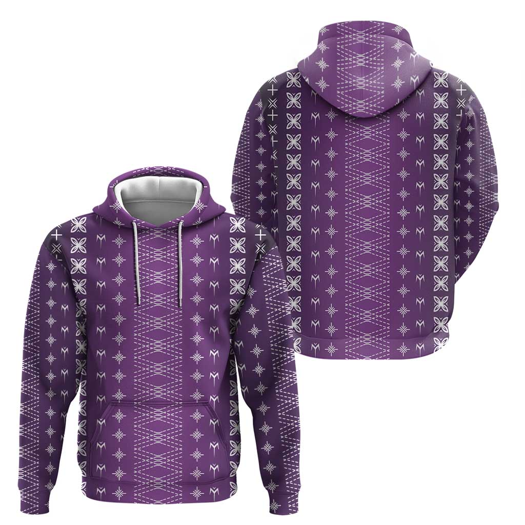 Purple Samoa Malu Tattoo Inspired Zip Hoodie LT05 - Polynesian Pride