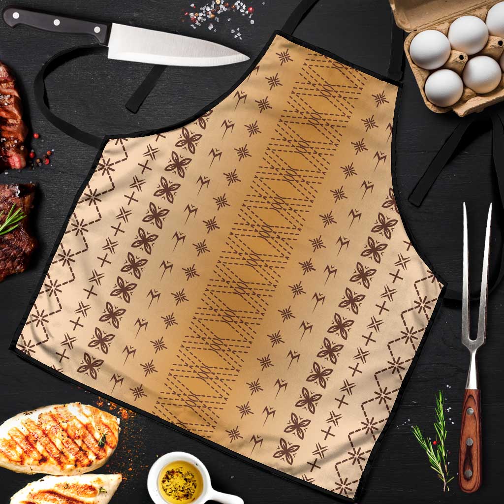 Beige Samoa Malu Tattoo Inspired Apron - Polynesian Pride
