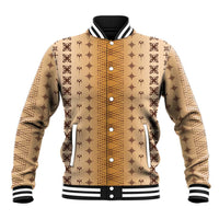 Beige Samoa Malu Tattoo Inspired Baseball Jacket LT05 Unisex Beige - Polynesian Pride