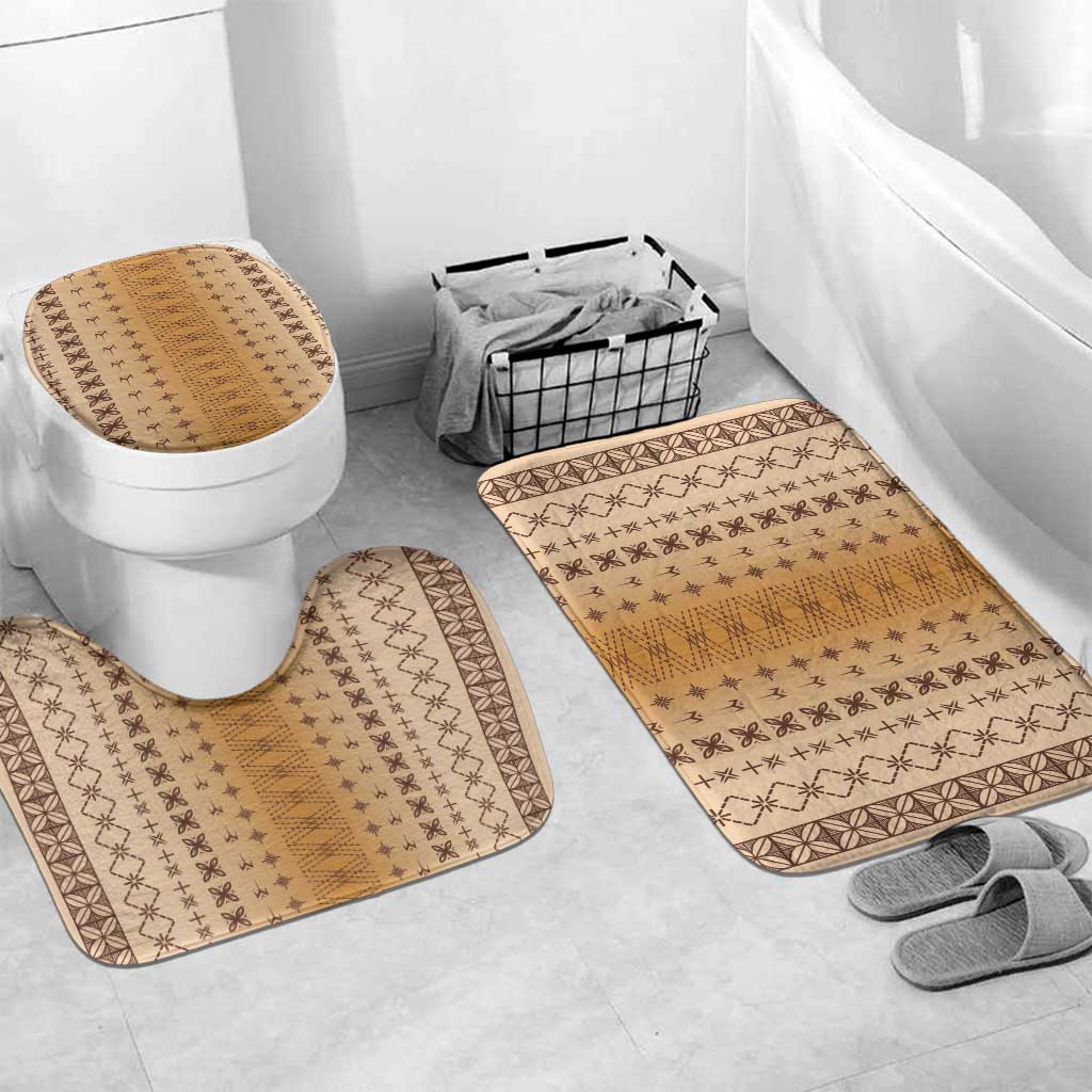 Beige Samoa Malu Tattoo Inspired Bathroom Set - Polynesian Pride