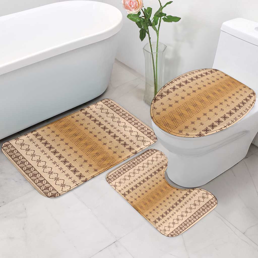 Beige Samoa Malu Tattoo Inspired Bathroom Set - Polynesian Pride