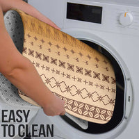 Beige Samoa Malu Tattoo Inspired Bathroom Set - Polynesian Pride