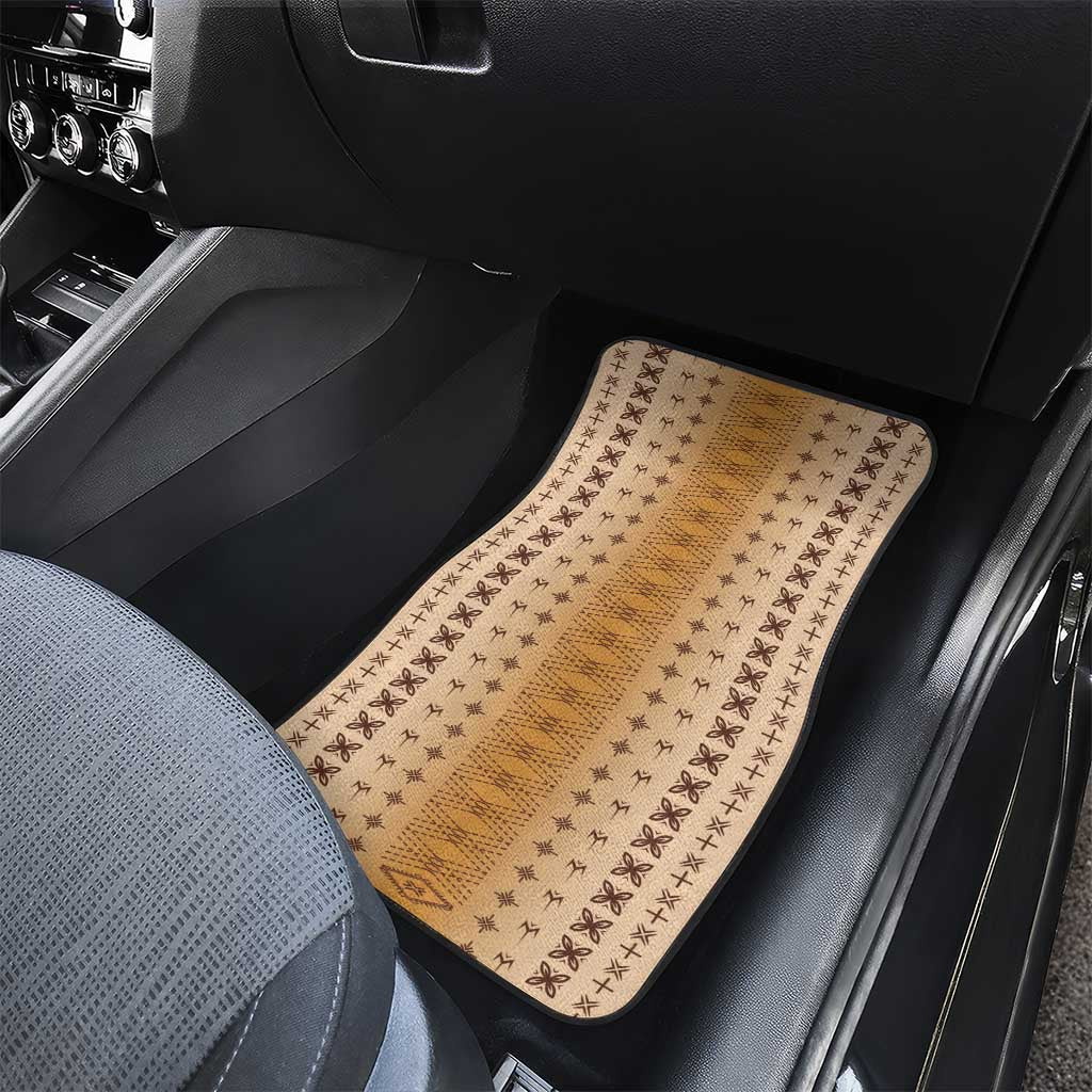 Beige Samoa Malu Tattoo Inspired Car Mats LT05 - Polynesian Pride