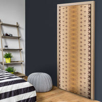 Beige Samoa Malu Tattoo Inspired Door Cover LT05 - Polynesian Pride