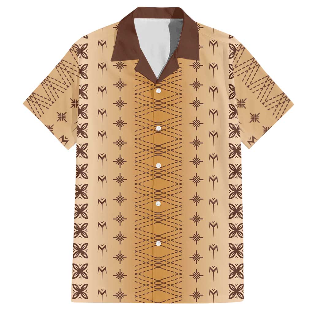 Beige Samoa Malu Tattoo Inspired Hawaiian Shirt LT05 Beige - Polynesian Pride