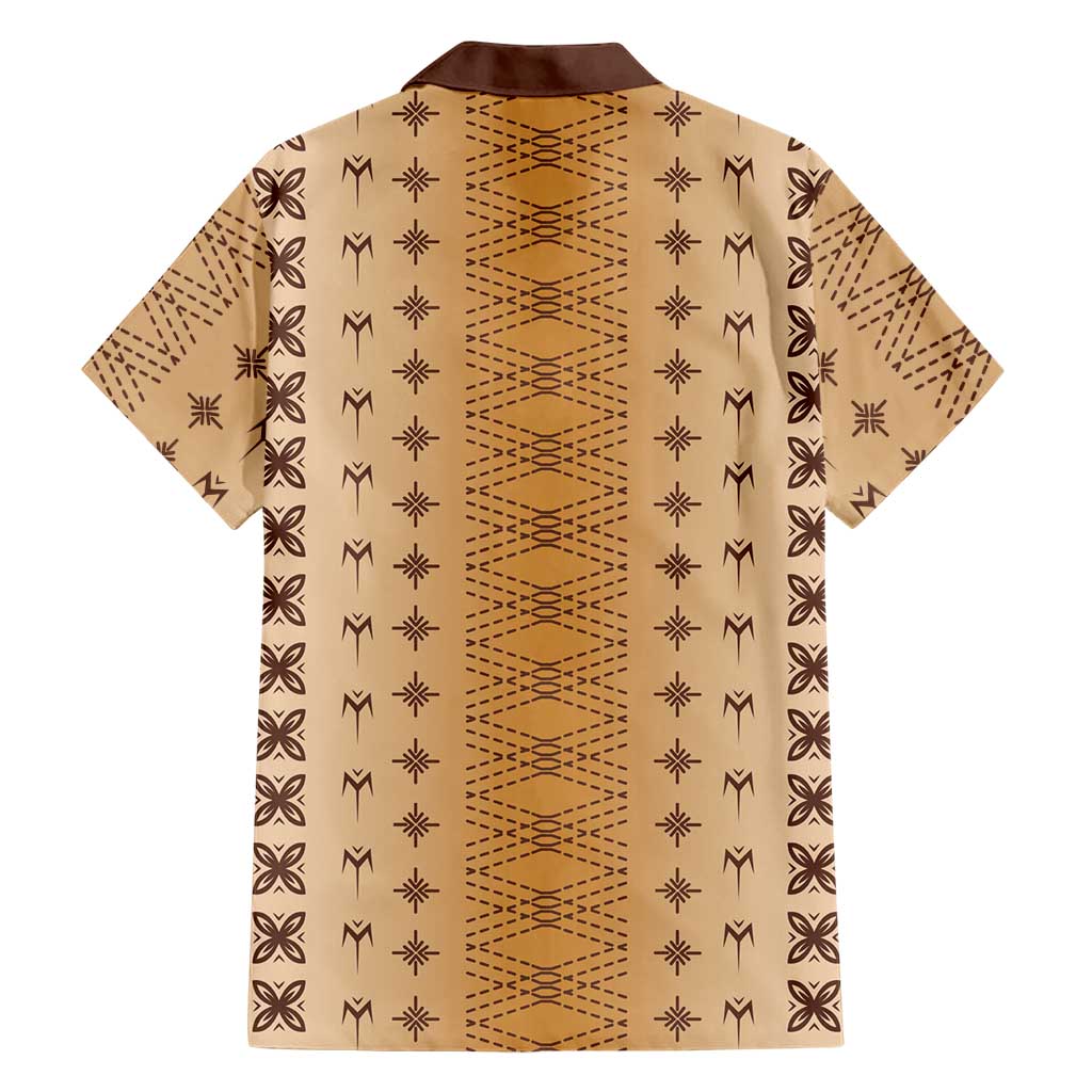 Beige Samoa Malu Tattoo Inspired Hawaiian Shirt LT05 - Polynesian Pride