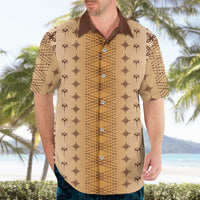 Beige Samoa Malu Tattoo Inspired Hawaiian Shirt LT05 - Polynesian Pride
