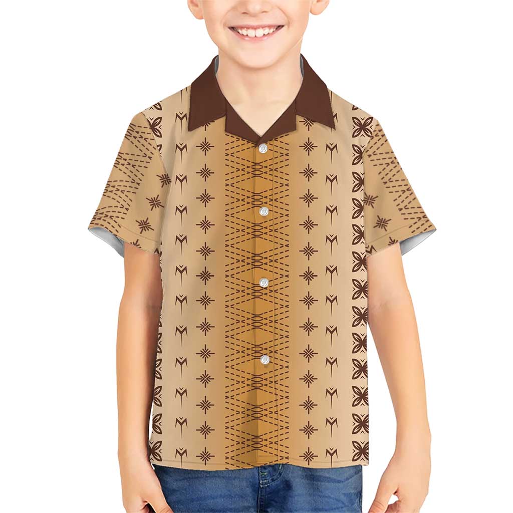 Beige Samoa Malu Tattoo Inspired Hawaiian Shirt LT05 - Polynesian Pride