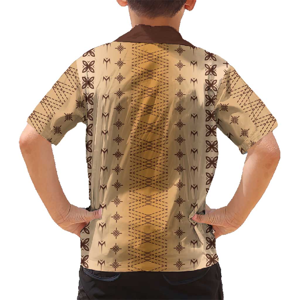Beige Samoa Malu Tattoo Inspired Hawaiian Shirt LT05 - Polynesian Pride