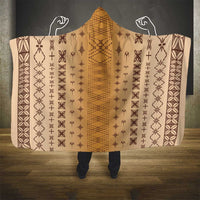 Beige Samoa Malu Tattoo Inspired Hooded Blanket LT05 - Polynesian Pride