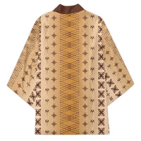Beige Samoa Malu Tattoo Inspired Kimono LT05 - Polynesian Pride