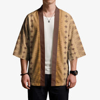 Beige Samoa Malu Tattoo Inspired Kimono LT05 - Polynesian Pride