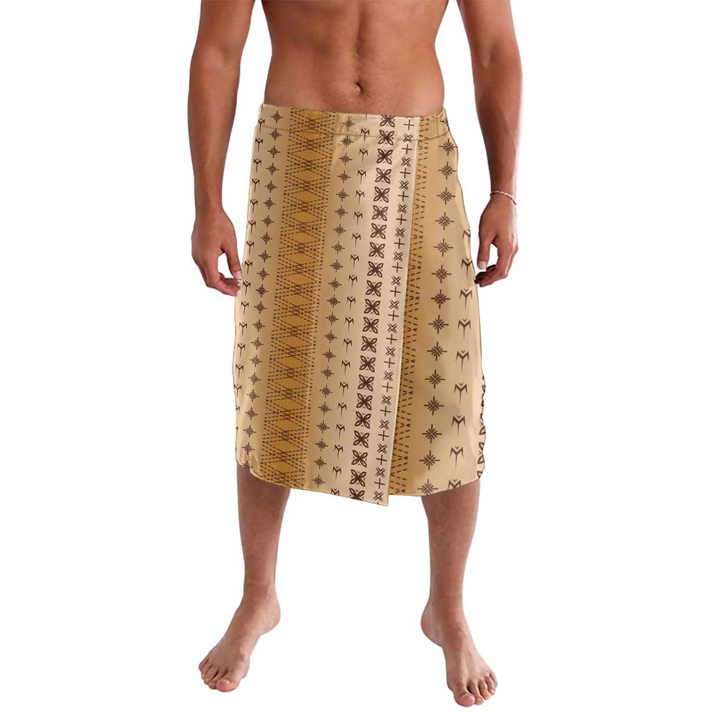 Beige Samoa Malu Tattoo Inspired Lavalava LT05 Beige - Polynesian Pride