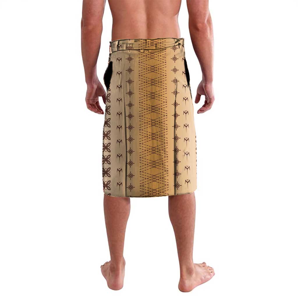 Beige Samoa Malu Tattoo Inspired Lavalava LT05 - Polynesian Pride