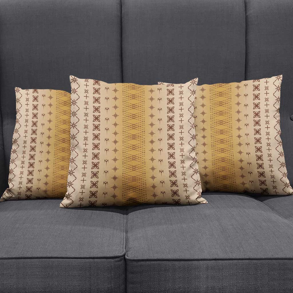 Beige Samoa Malu Tattoo Inspired Pillow Cover - Polynesian Pride