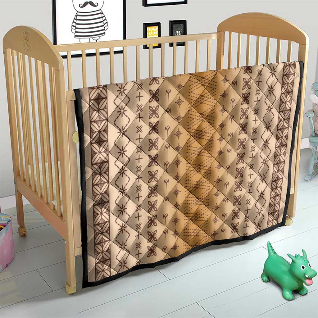 Beige Samoa Malu Tattoo Inspired Quilt - Polynesian Pride