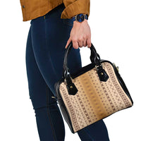 Beige Samoa Malu Tattoo Inspired Shoulder Handbag LT05 - Polynesian Pride