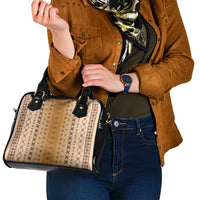 Beige Samoa Malu Tattoo Inspired Shoulder Handbag LT05 - Polynesian Pride