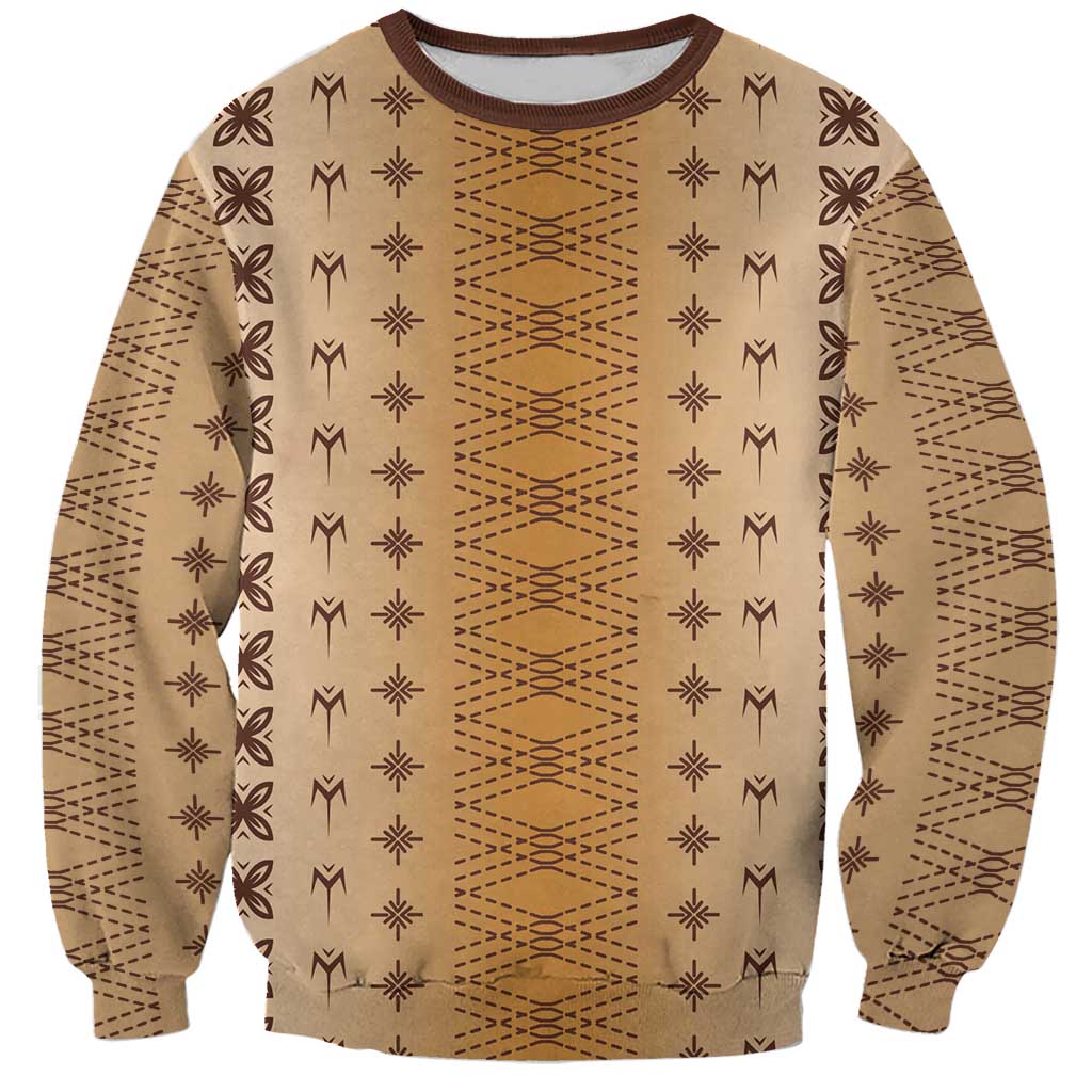 Beige Samoa Malu Tattoo Inspired Sweatshirt LT05 Unisex Beige - Polynesian Pride