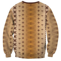 Beige Samoa Malu Tattoo Inspired Sweatshirt LT05 - Polynesian Pride