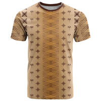 Beige Samoa Malu Tattoo Inspired T Shirt - Polynesian Pride