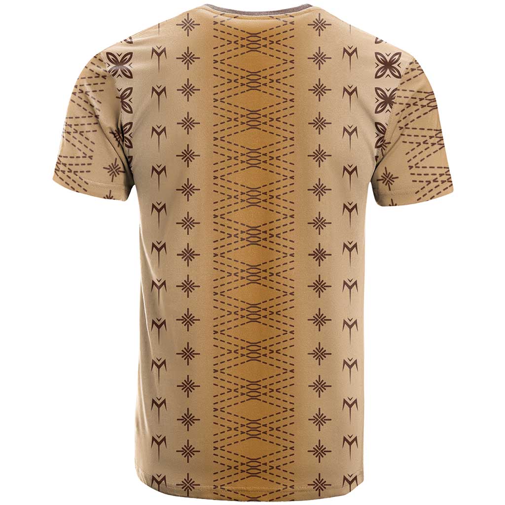 Beige Samoa Malu Tattoo Inspired T Shirt - Polynesian Pride