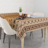 Beige Samoa Malu Tattoo Inspired Tablecloth LT05 - Polynesian Pride