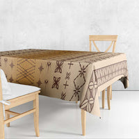 Beige Samoa Malu Tattoo Inspired Tablecloth LT05 - Polynesian Pride