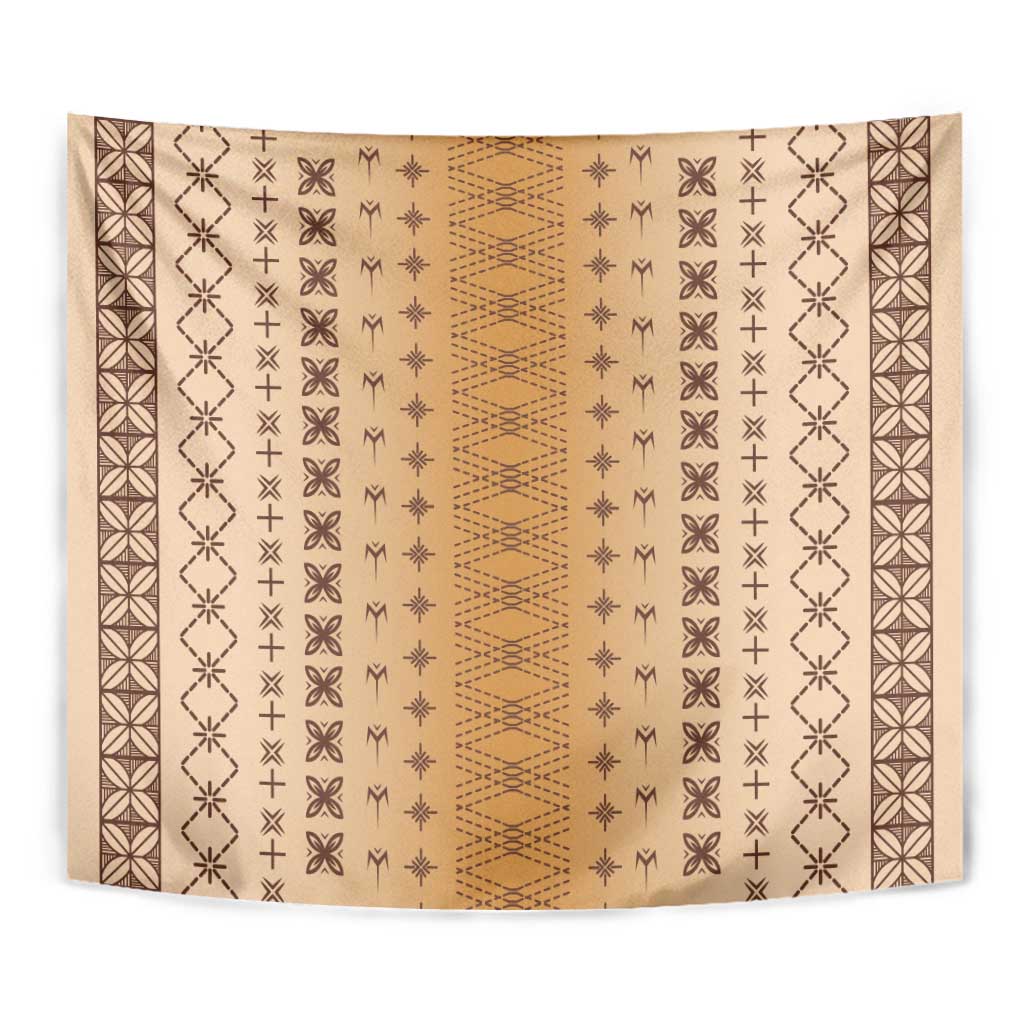 Beige Samoa Malu Tattoo Inspired Tapestry - Polynesian Pride