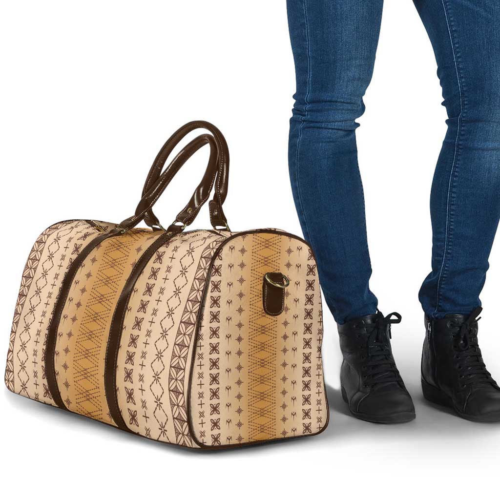 Beige Samoa Malu Tattoo Inspired Travel Bag - Polynesian Pride