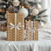 Beige Samoa Malu Tattoo Inspired Wrapping Paper LT05 - Polynesian Pride