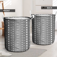 Black Samoa Malu Tattoo Inspired Laundry Basket LT05 - Polynesian Pride