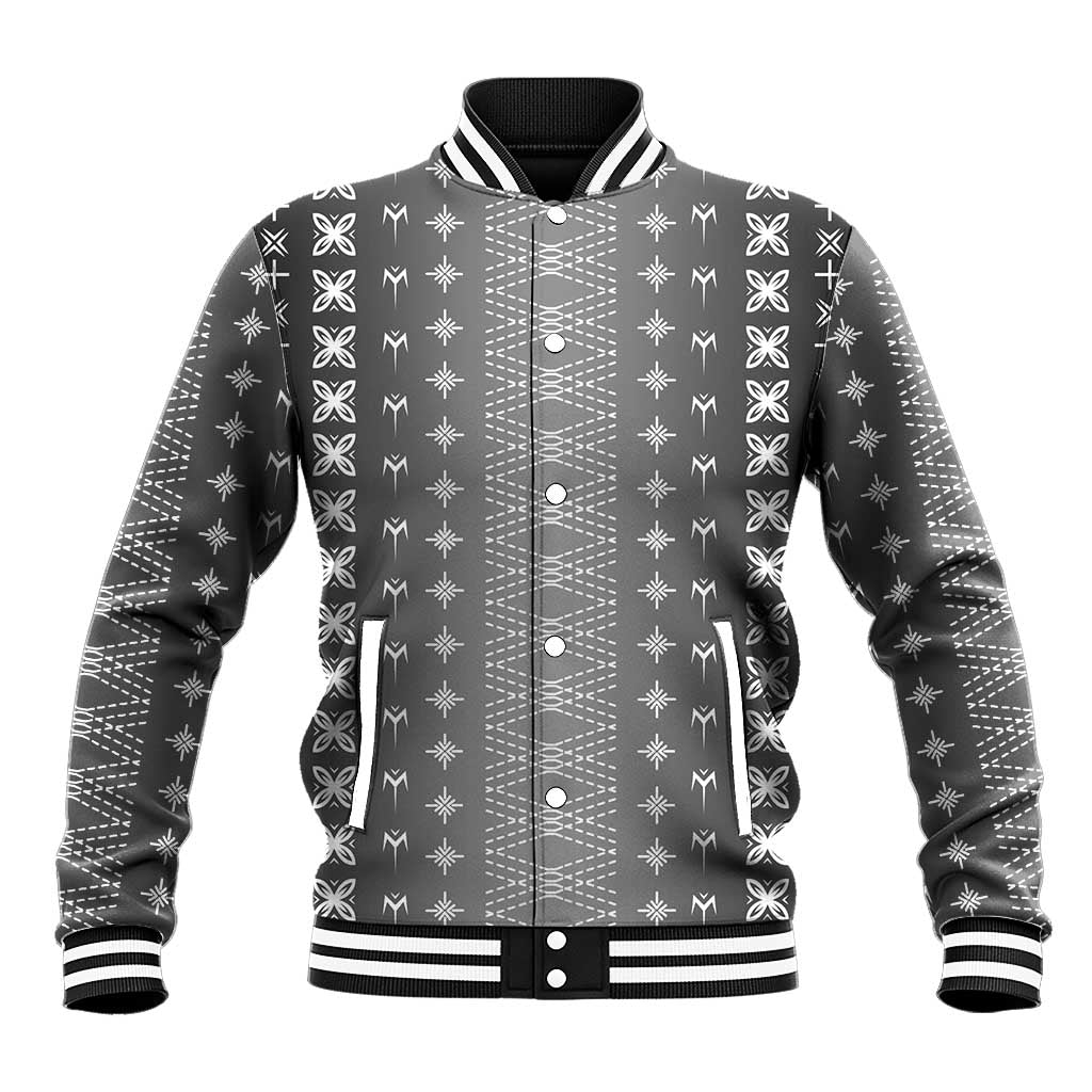 Black Samoa Malu Tattoo Inspired Baseball Jacket - Polynesian Pride