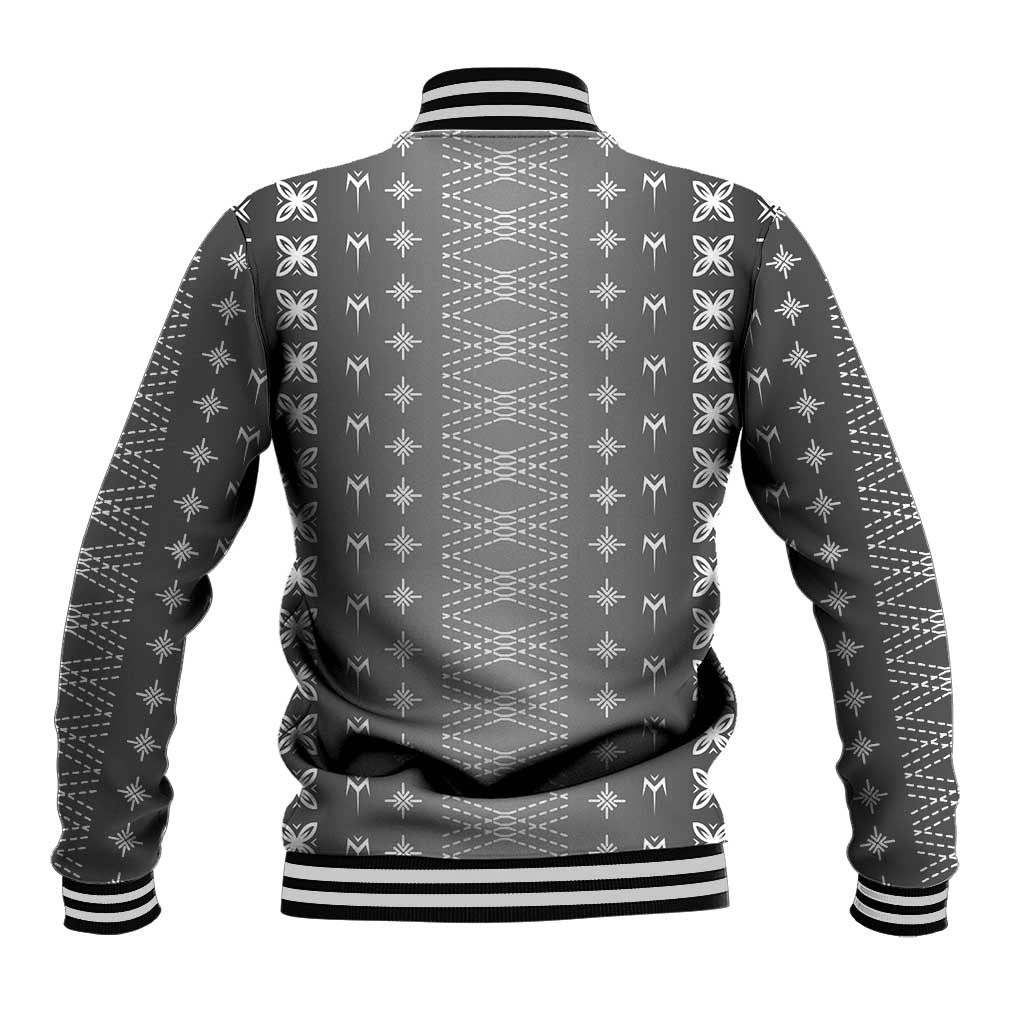 Black Samoa Malu Tattoo Inspired Baseball Jacket - Polynesian Pride