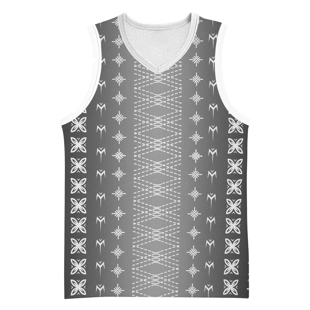 Black Samoa Malu Tattoo Inspired Basketball Jersey - Polynesian Pride