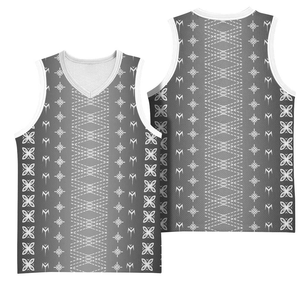 Black Samoa Malu Tattoo Inspired Basketball Jersey - Polynesian Pride