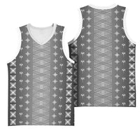 Black Samoa Malu Tattoo Inspired Basketball Jersey - Polynesian Pride