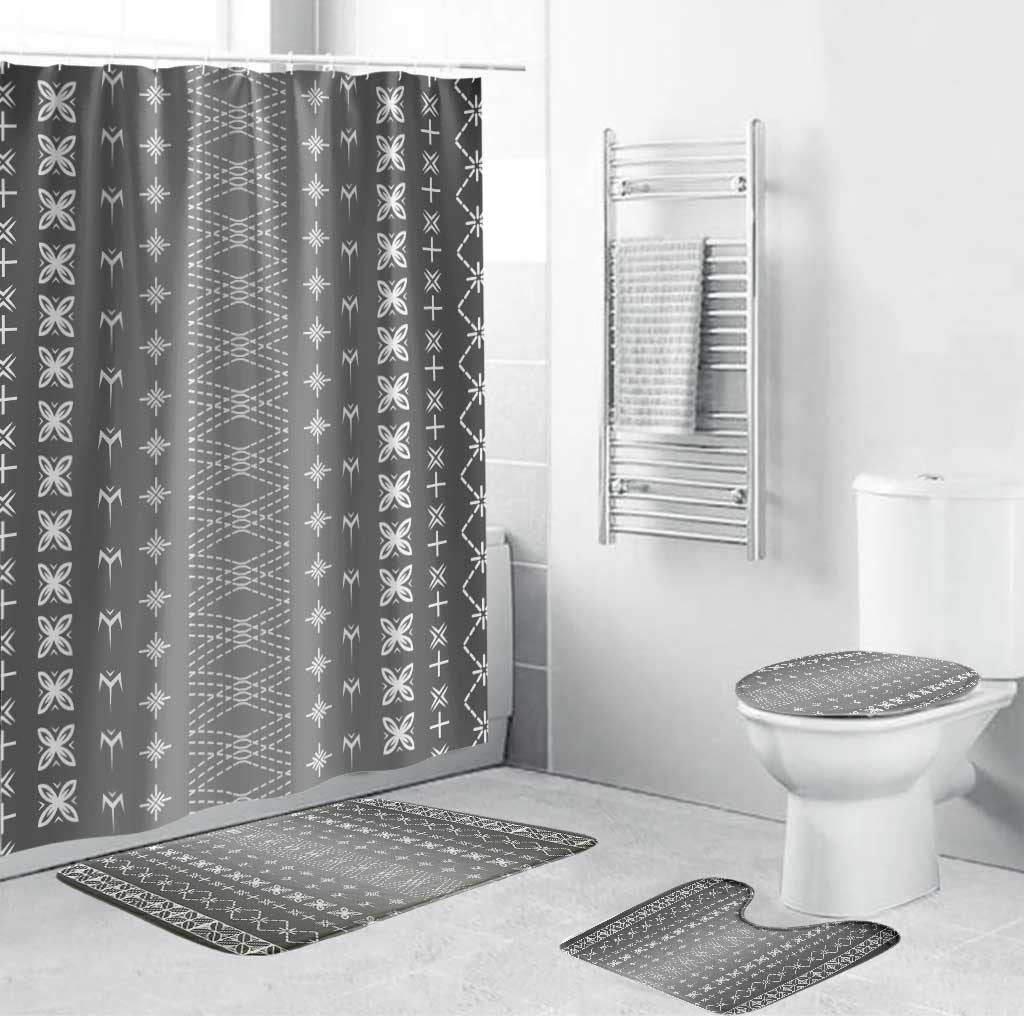 Black Samoa Malu Tattoo Inspired Bathroom Set - Polynesian Pride