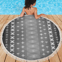 Black Samoa Malu Tattoo Inspired Beach Blanket - Polynesian Pride